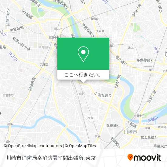 川崎市消防局幸消防署平間出張所地図