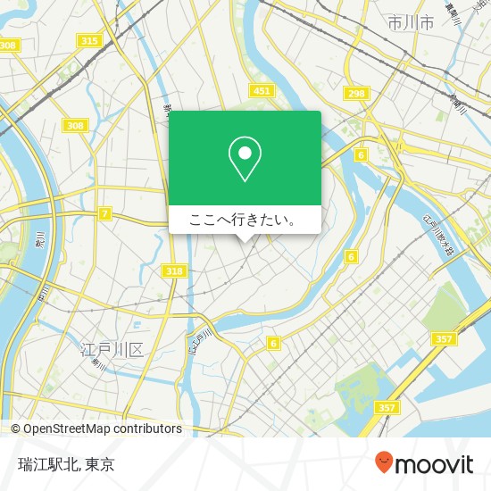 瑞江駅北地図
