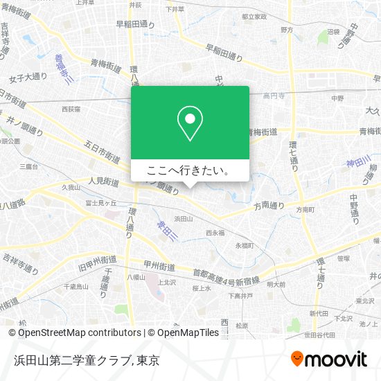 浜田山第二学童クラブ地図