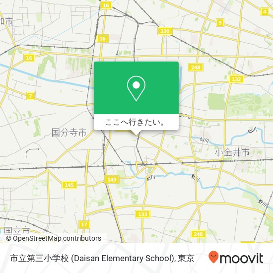 市立第三小学校 (Daisan Elementary School)地図