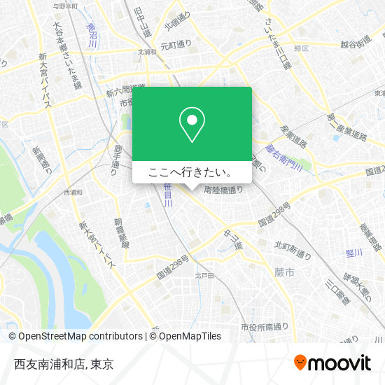 西友南浦和店地図