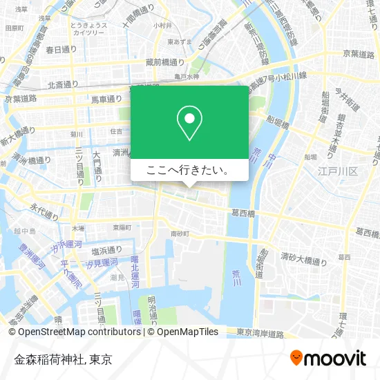 金森稲荷神社地図