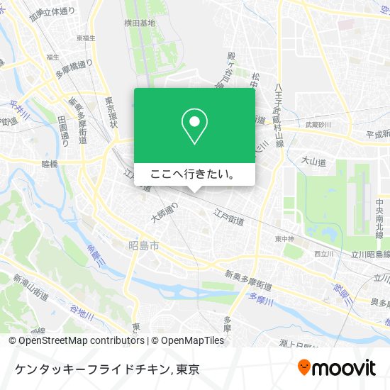 ケンタッキーフライドチキン地図