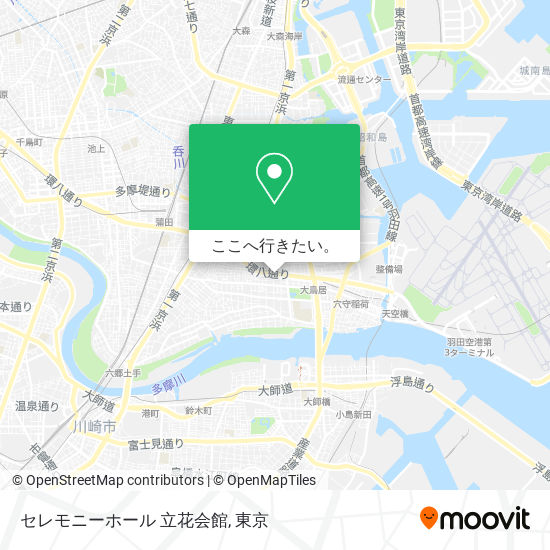 セレモニーホール 立花会館地図