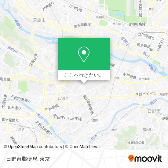 日野台郵便局地図