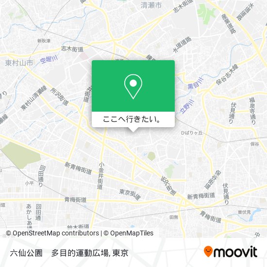 六仙公園　多目的運動広場地図