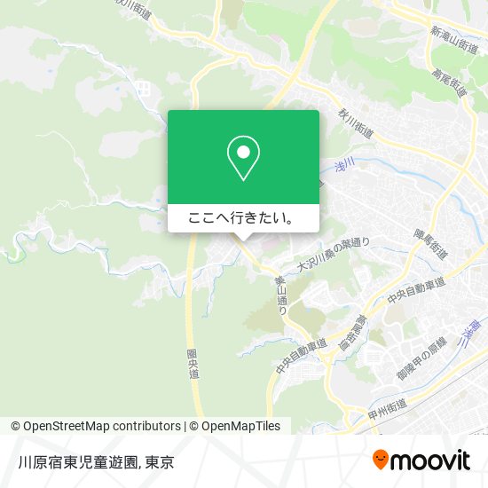 川原宿東児童遊園地図