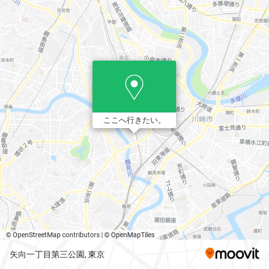 矢向一丁目第三公園地図