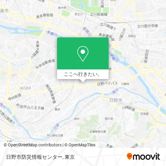 日野市防災情報センター地図