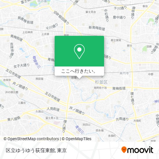 区立ゆうゆう荻窪東館地図