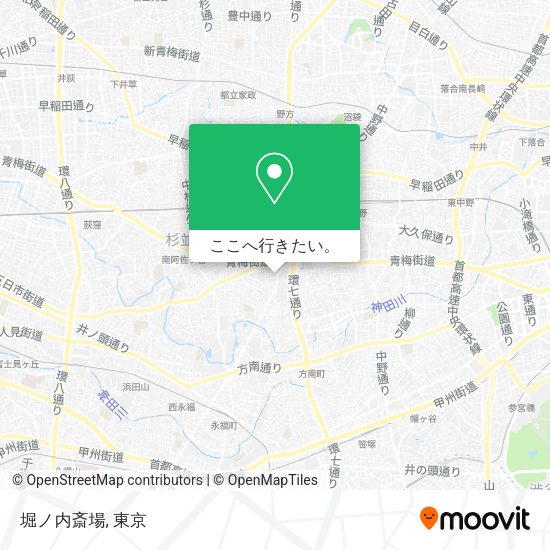 堀ノ内斎場地図