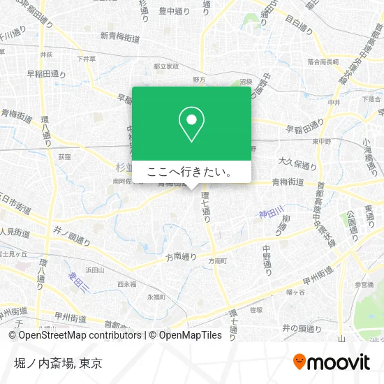 堀ノ内斎場地図