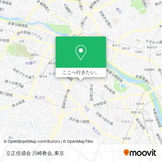 立正佼成会 川崎教会地図