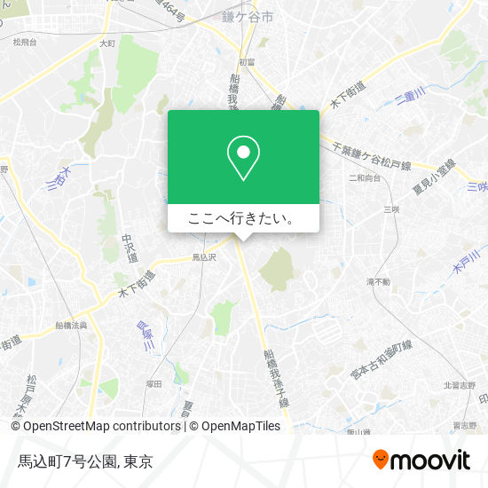 馬込町7号公園地図