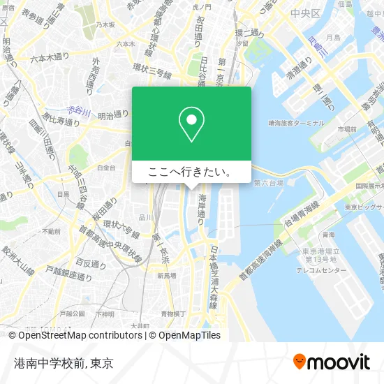 港南中学校前地図