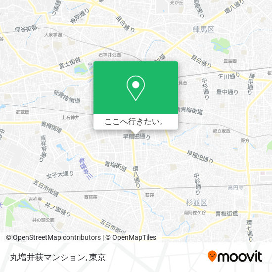 丸増井荻マンション地図