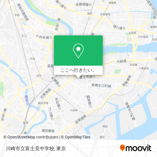 川崎市立富士見中学校地図