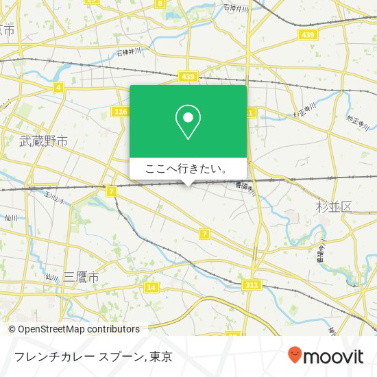 フレンチカレー スプーン地図