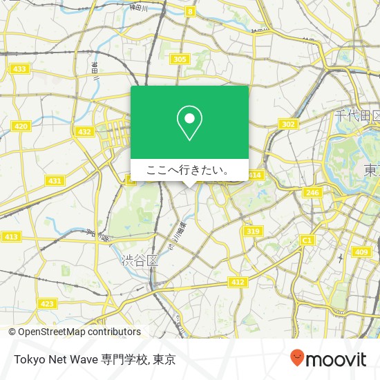Tokyo Net Wave 専門学校地図