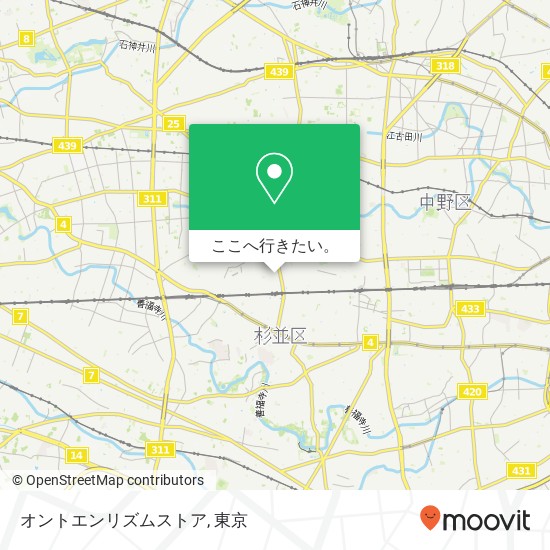 オントエンリズムストア地図