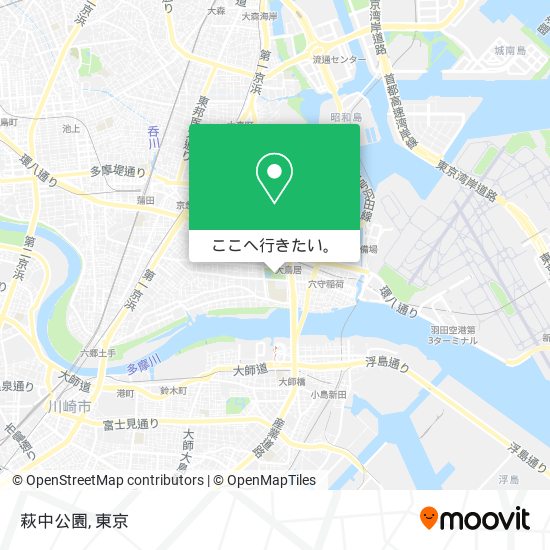 萩中公園地図