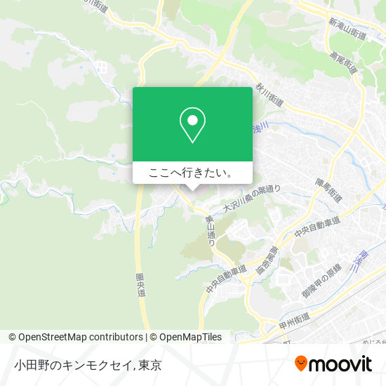 小田野のキンモクセイ地図