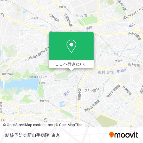結核予防会新山手病院地図