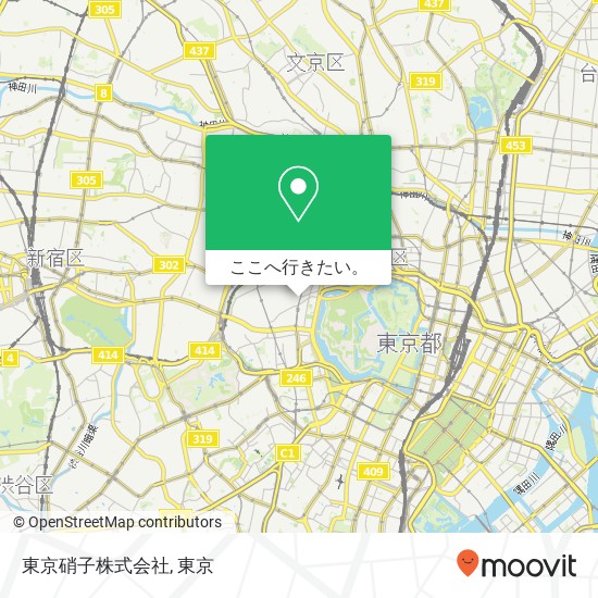 東京硝子株式会社地図