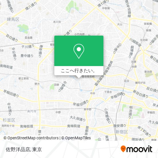佐野洋品店地図