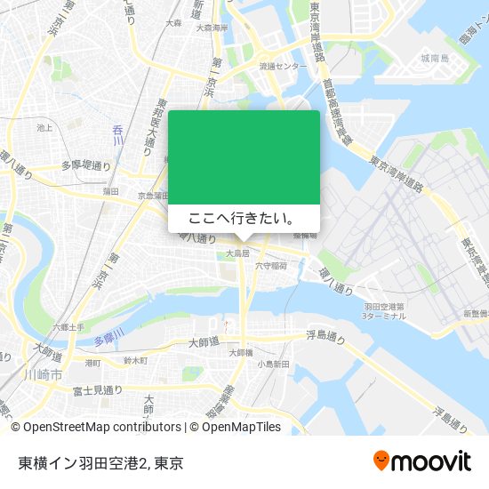東横イン羽田空港2地図