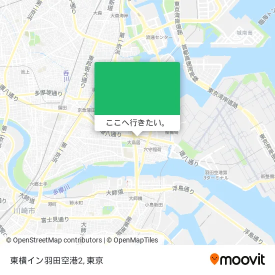 東横イン羽田空港2地図