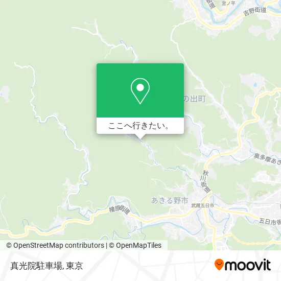 真光院駐車場地図