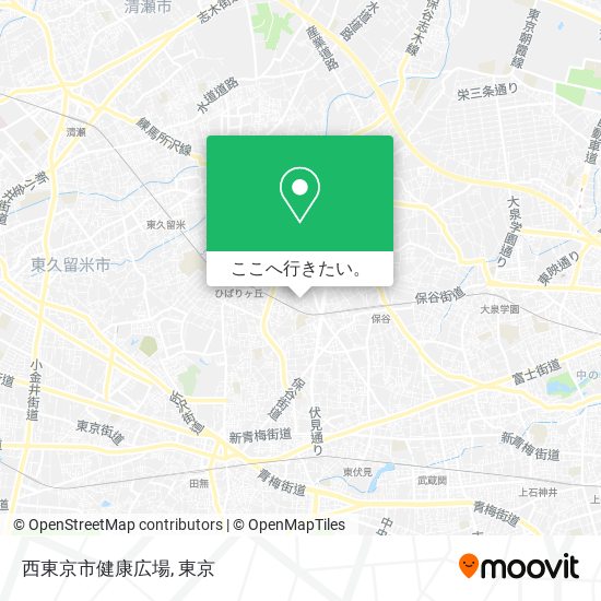 西東京市健康広場地図