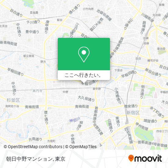 朝日中野マンション地図