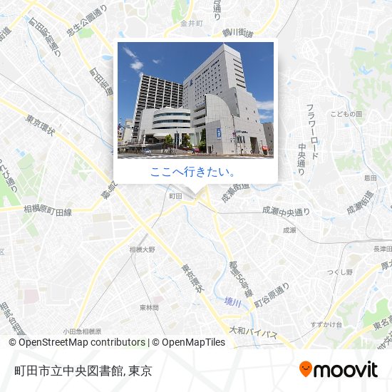 町田市立中央図書館地図