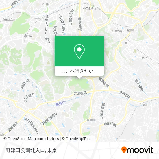 野津田公園北入口地図