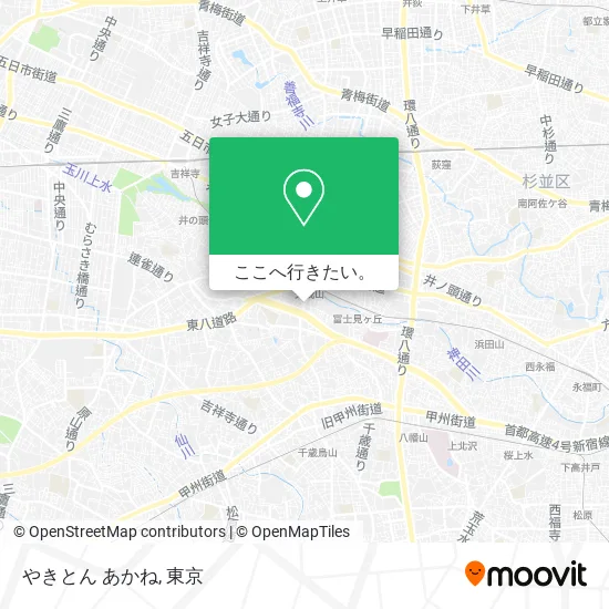 やきとん あかね地図