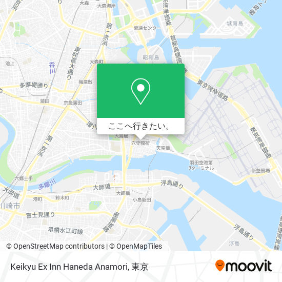 Keikyu Ex Inn Haneda Anamori地図