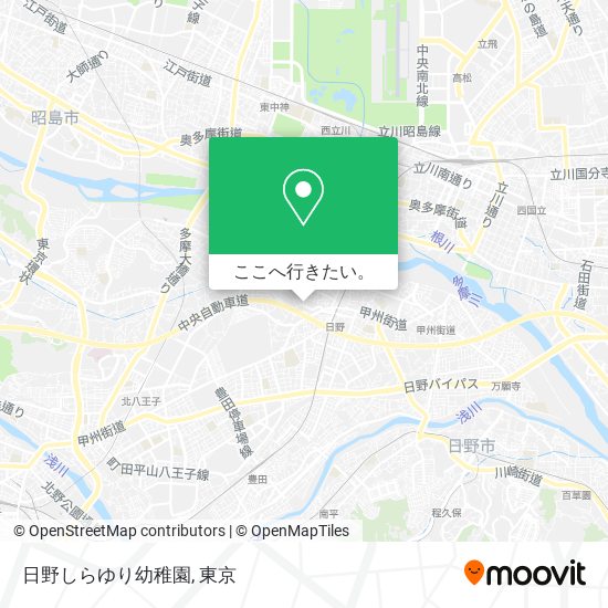 日野しらゆり幼稚園地図