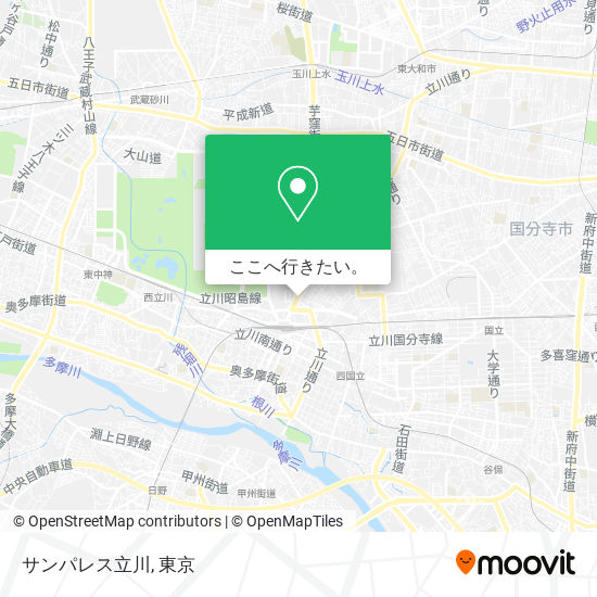 サンパレス立川地図