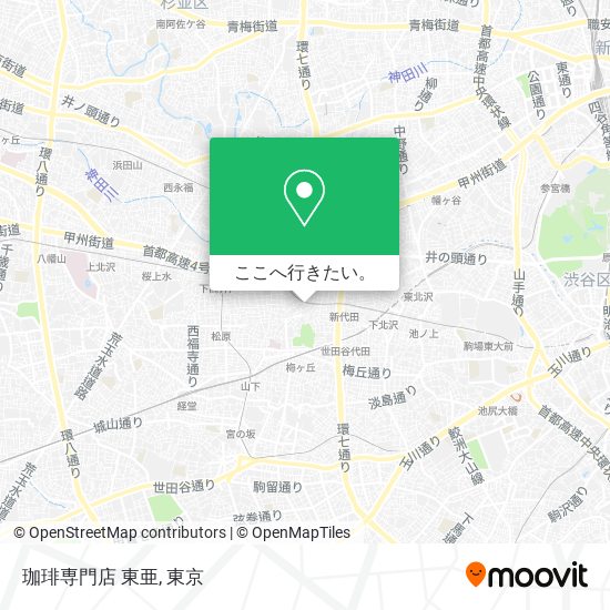 珈琲専門店 東亜地図