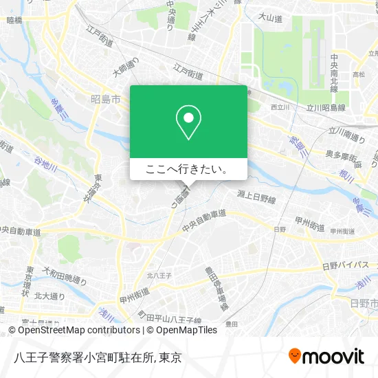 八王子警察署小宮町駐在所地図