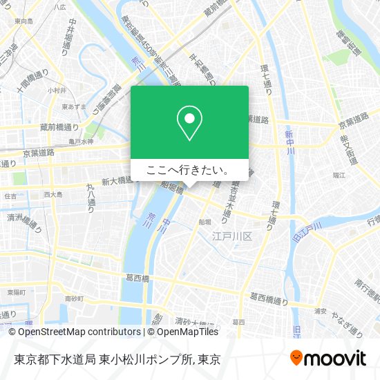 東京都下水道局 東小松川ポンプ所地図