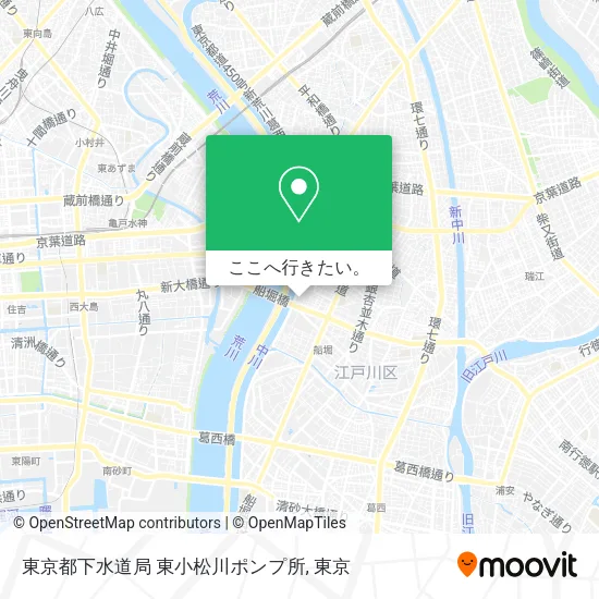 東京都下水道局 東小松川ポンプ所地図