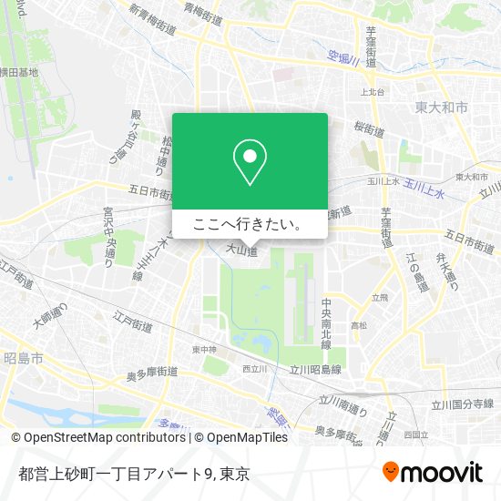 都営上砂町一丁目アパート9地図