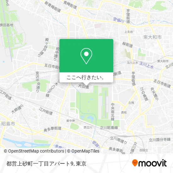 都営上砂町一丁目アパート9地図