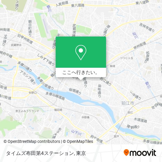 タイムズ布田第4ステーション地図