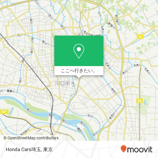 Honda Cars埼玉地図