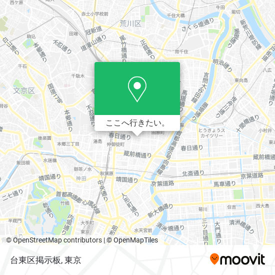 台東区掲示板地図