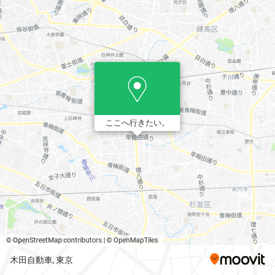木田自動車地図